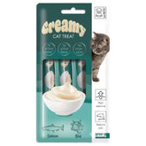 M-Pets Creamy Somonlu ve Sığır Etli Kedi Sıvı Ödül Maması 4X15 gr